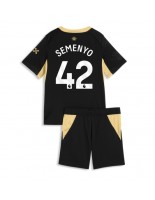 Manchester City Antoine Semenyo #42 Venkovní dres pro děti 2026-27 Krátký Rukáv (+ trenýrky)